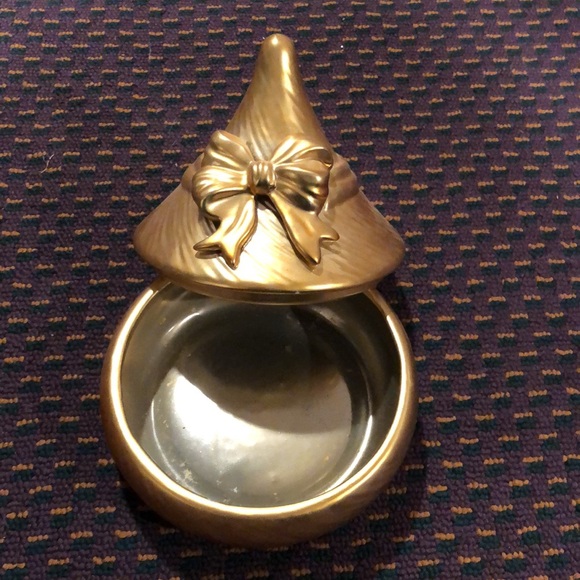 Hershey Kiss trinket kink knack gold box - Picture 2 of 8